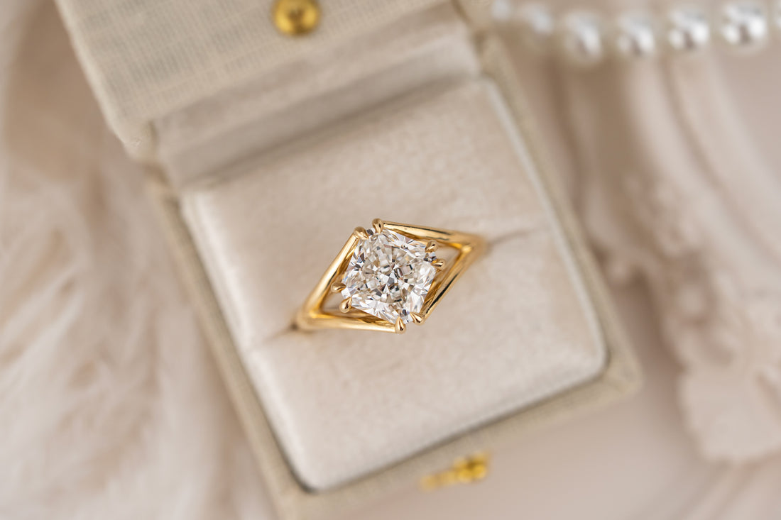 The Willow Ring | 2.9 CT Square Radiant Diamond