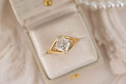 The Willow Ring | 2.9 CT Square Radiant Diamond