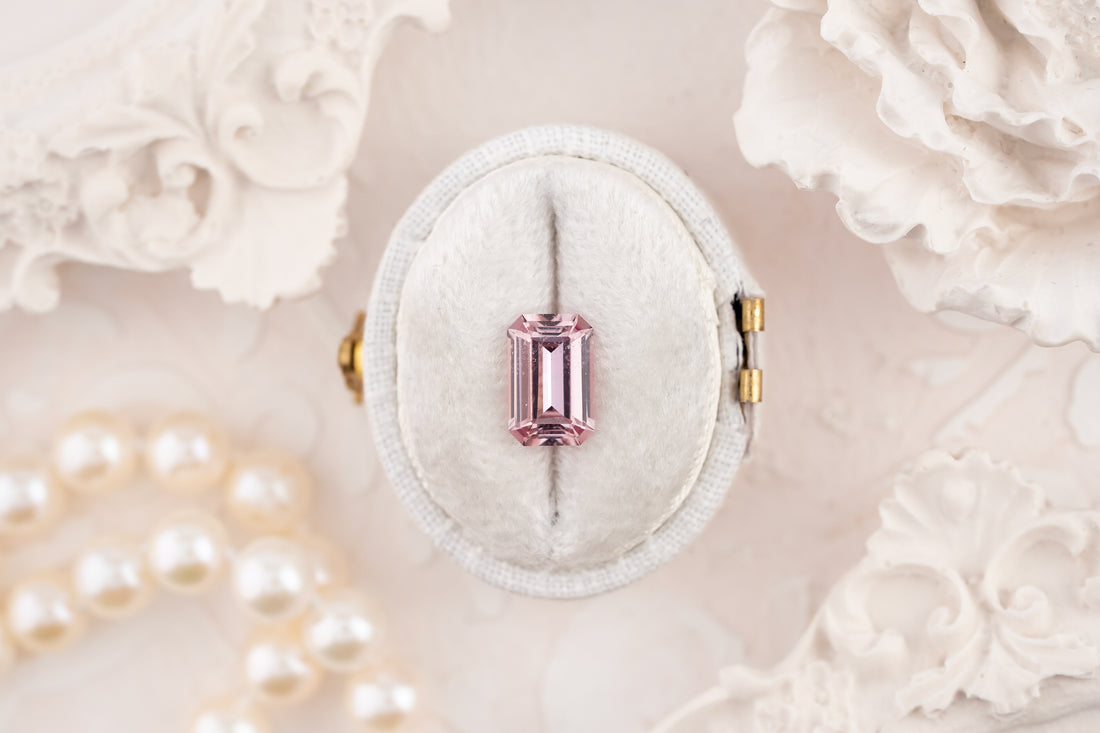 2.08 CT Emerald Cut Mauve Sapphire - Lavender Creek Gems 