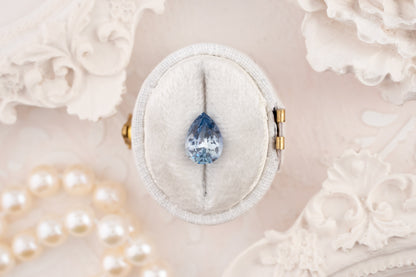 2.01 CT Pear Blue Sapphire - Lavender Creek Gems 