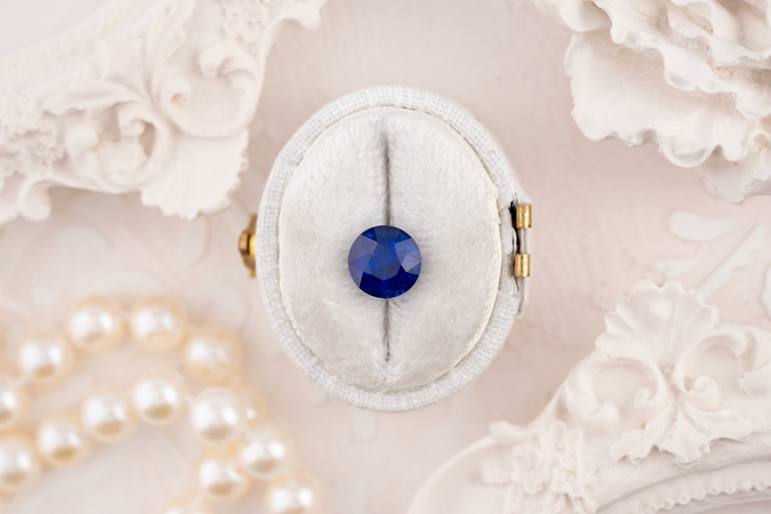 2.3 CT Round Royal Blue Sapphire - Lavender Creek Gems 