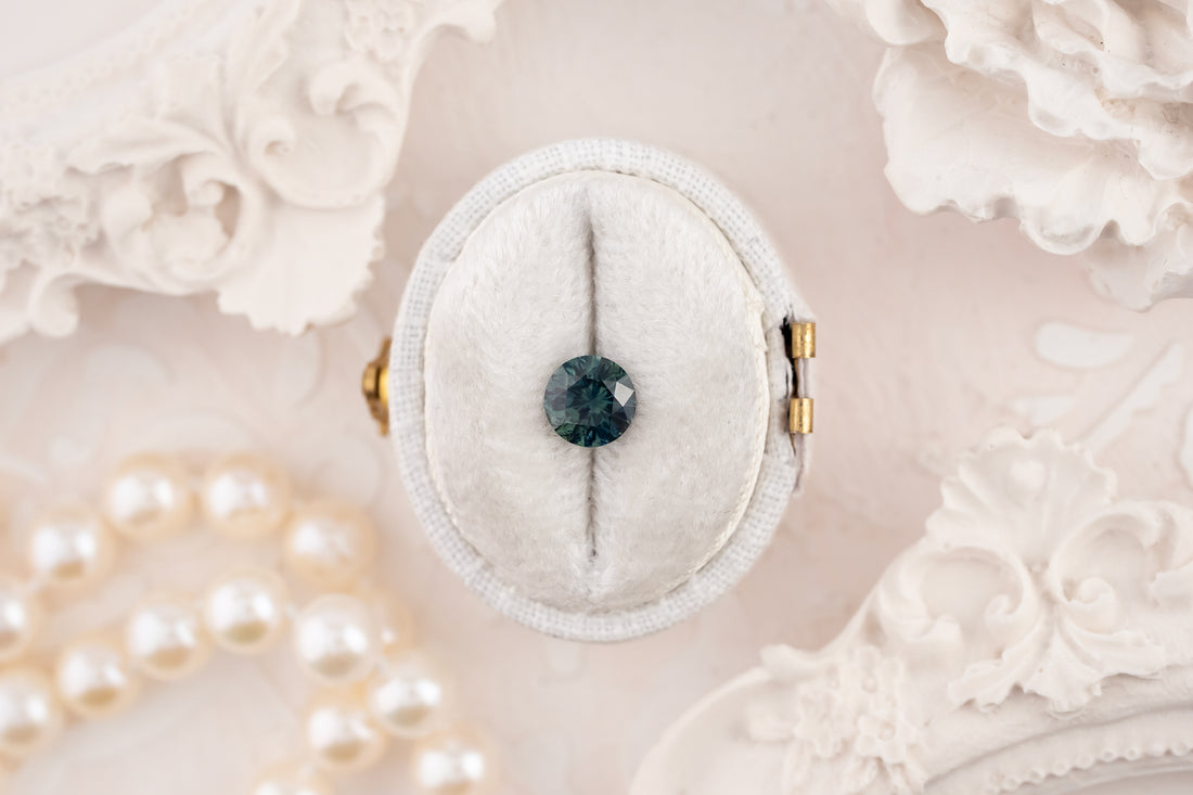 0.95 CT Round Blue Montana Sapphire - Lavender Creek Gems 