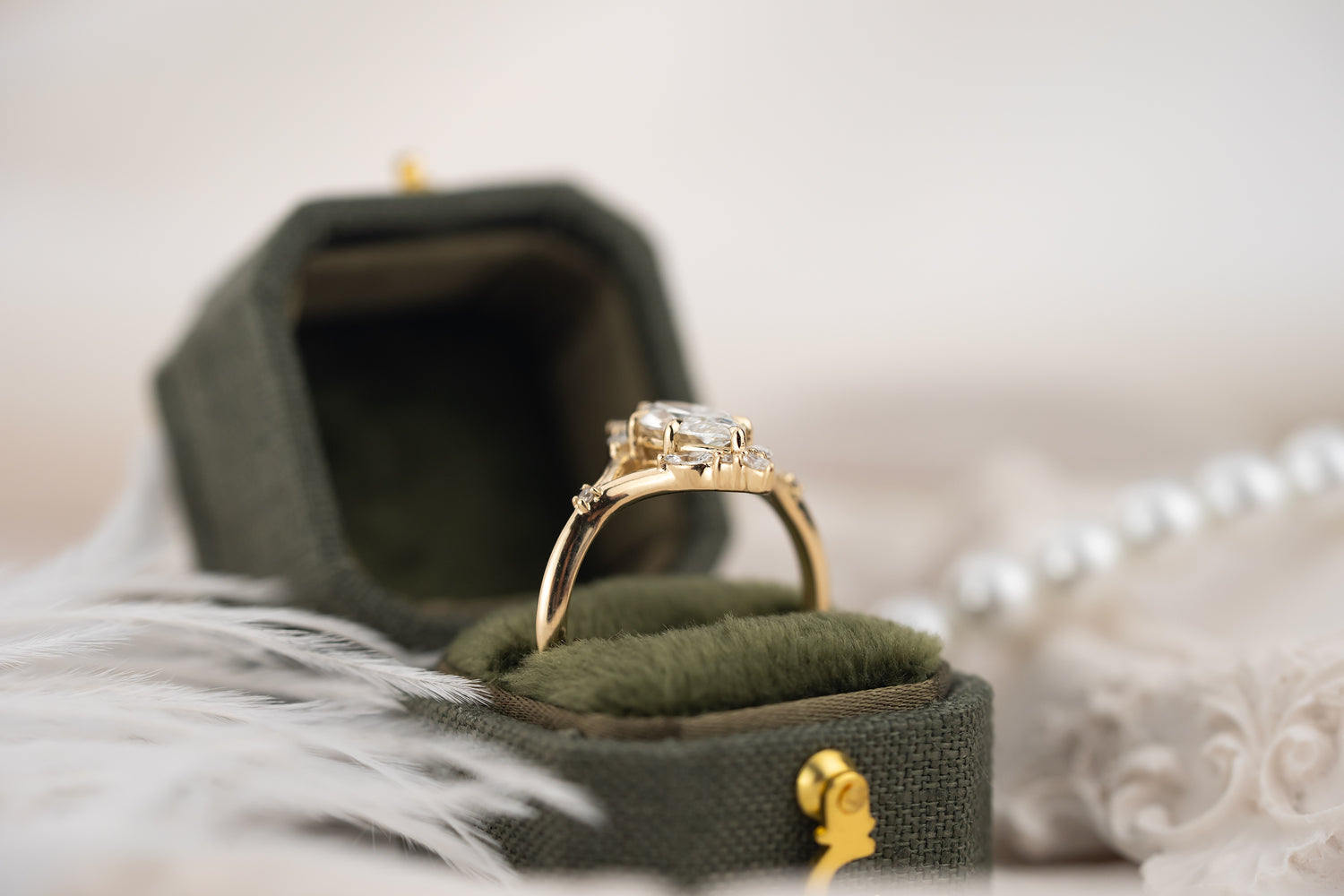 The Croia Ring | 1 CT Marquise Diamond