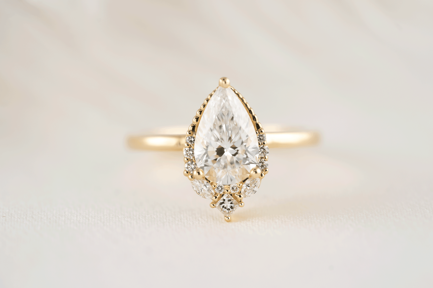 The Charlotte Ring | Pear Diamond