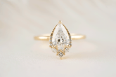 The Charlotte Ring | Pear Diamond - Lavender Creek Gems 