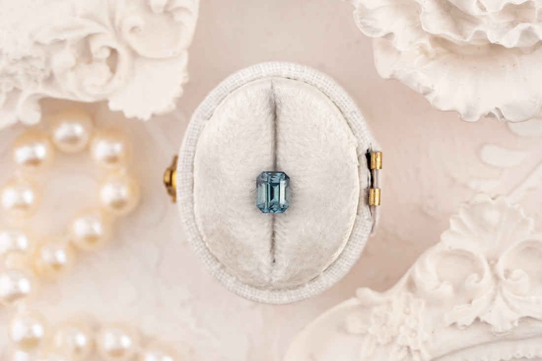 1 CT Emerald Cut Blue Montana Sapphire - Lavender Creek Gems 