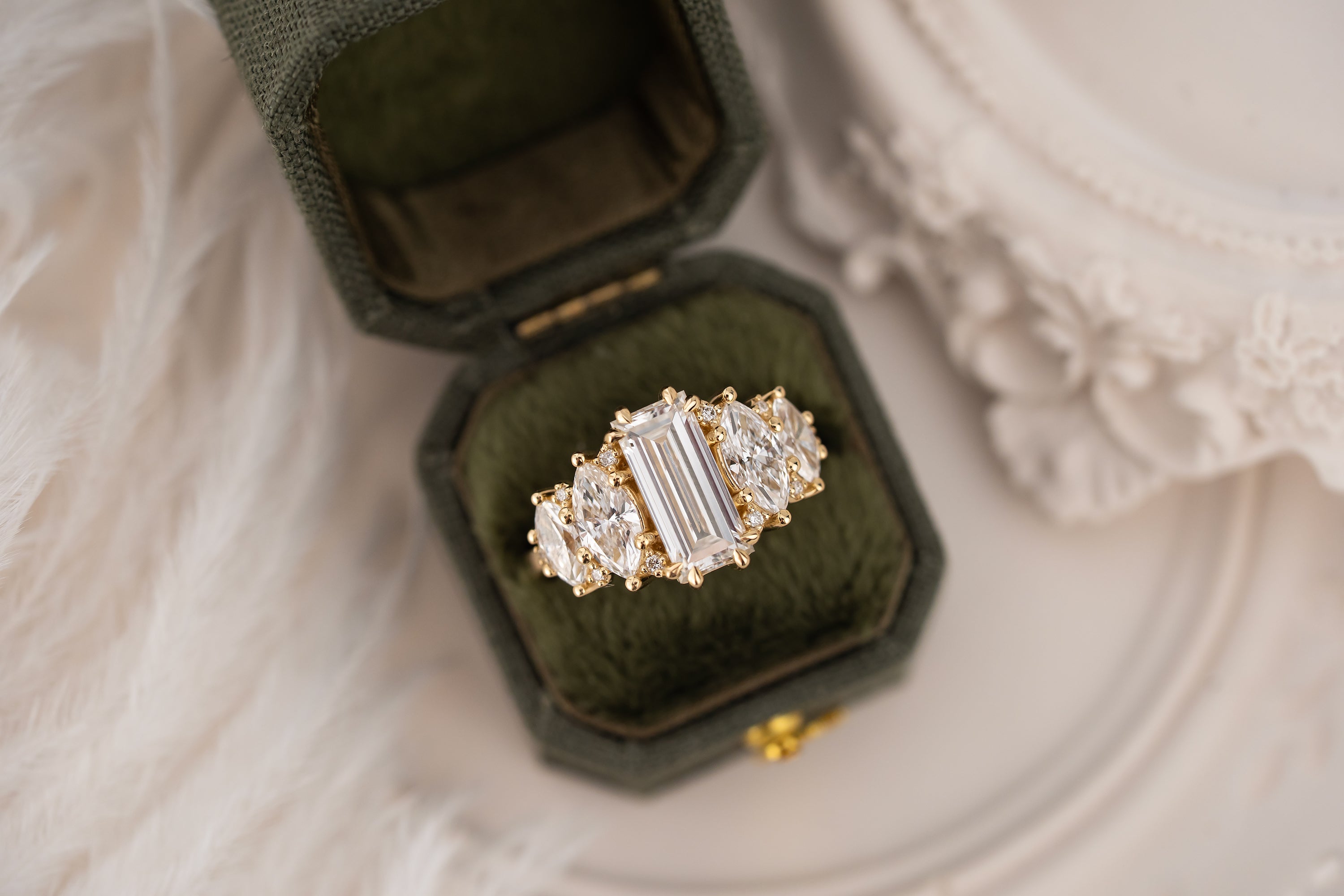 The Vivienne Ring | 2 CT Baguette Diamond