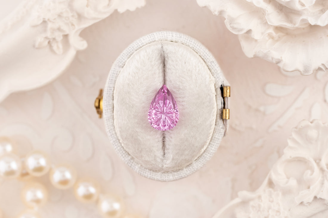 3.01 CT Pear Starbrite™ Cut Pink Sapphire - Lavender Creek Gems 