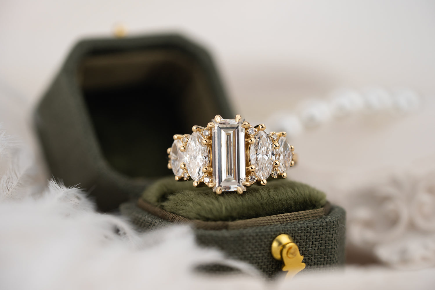 The Vivienne Ring | 2 CT Baguette Diamond