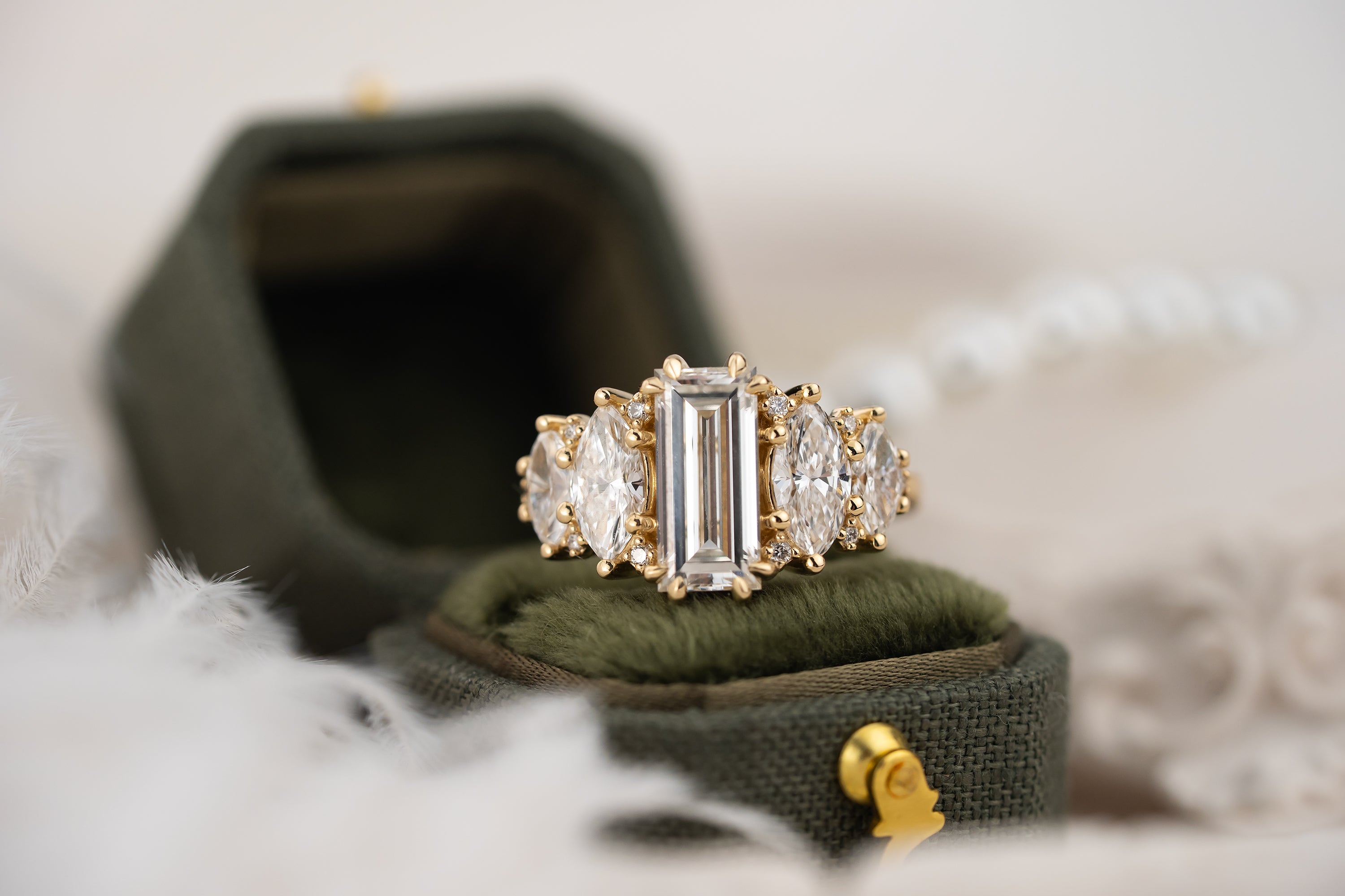 The Vivienne Ring | 2 CT Baguette Diamond