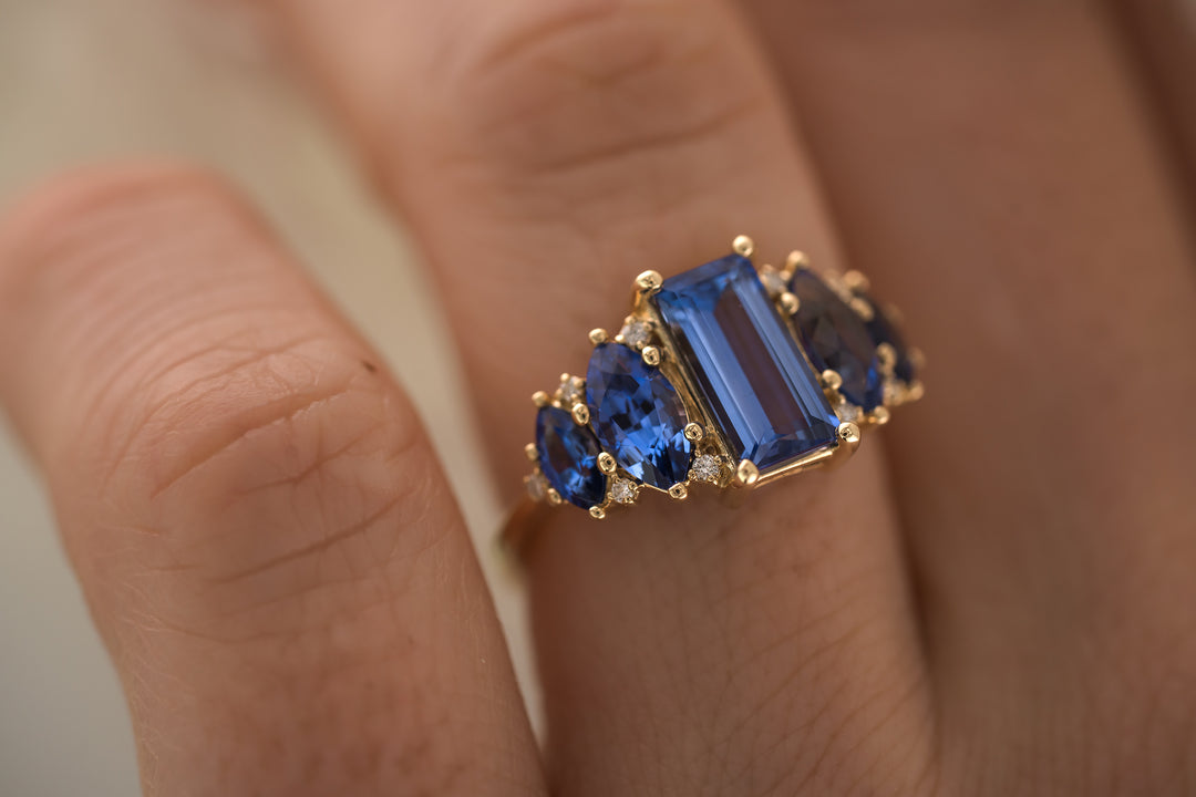 The Vivienne Blue Sapphire Ring