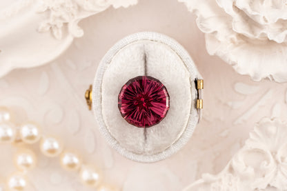 6.72 CT Round Starbrite™ Rose Garnet - Lavender Creek Gems 