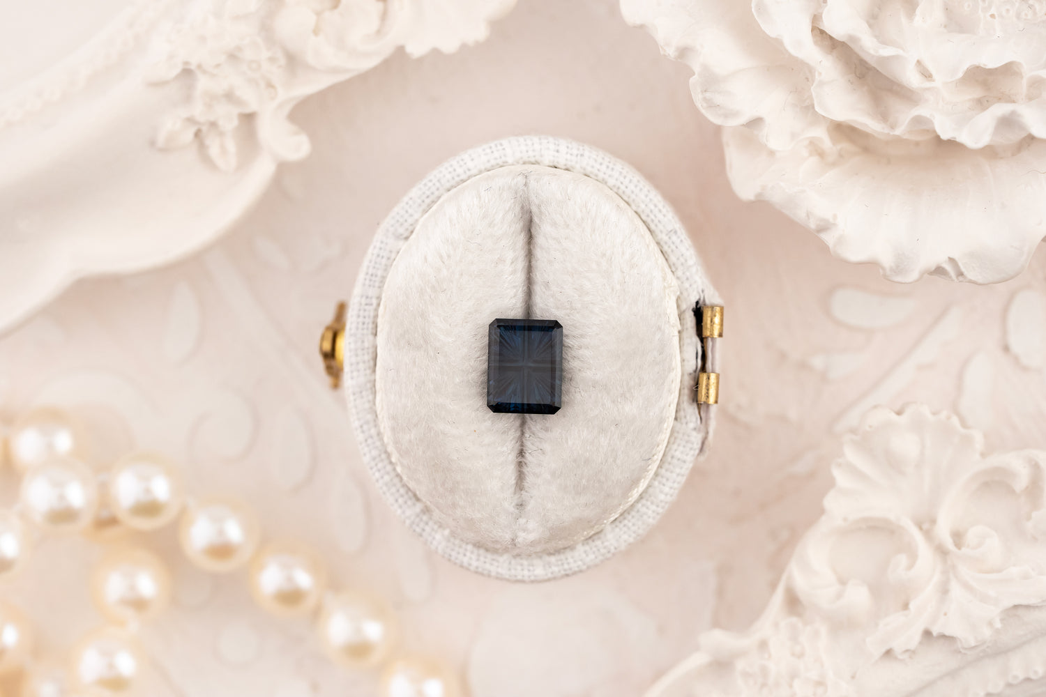 1.13 CT Rectangular Starbrite™ Cut Dark Blue Australian Sapphire - Lavender Creek Gems 