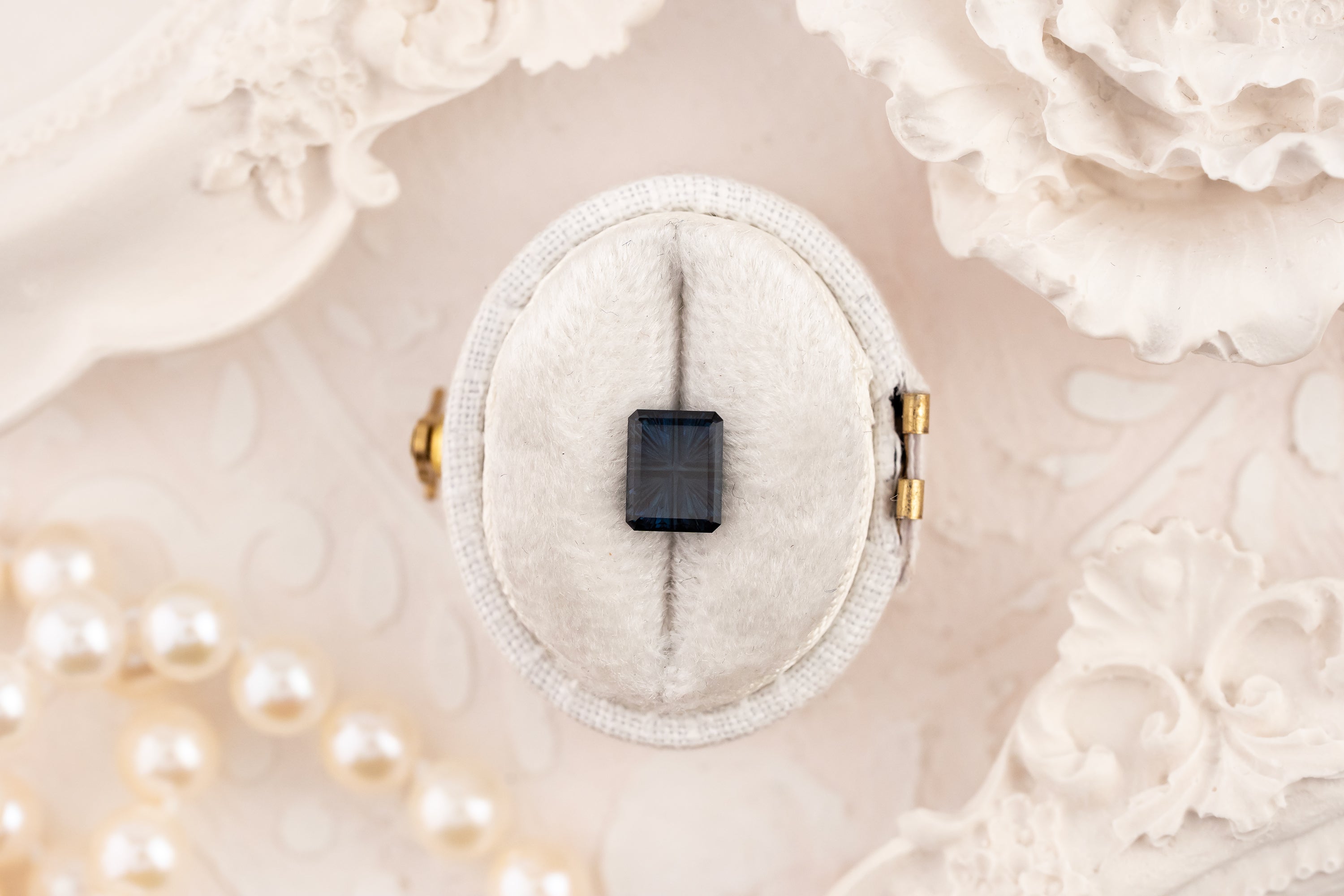 1.13 CT Rectangular Starbrite™ Cut Dark Blue Australian Sapphire - Lavender Creek Gems 