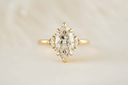 The Low Maren Ring | Marquise Diamond