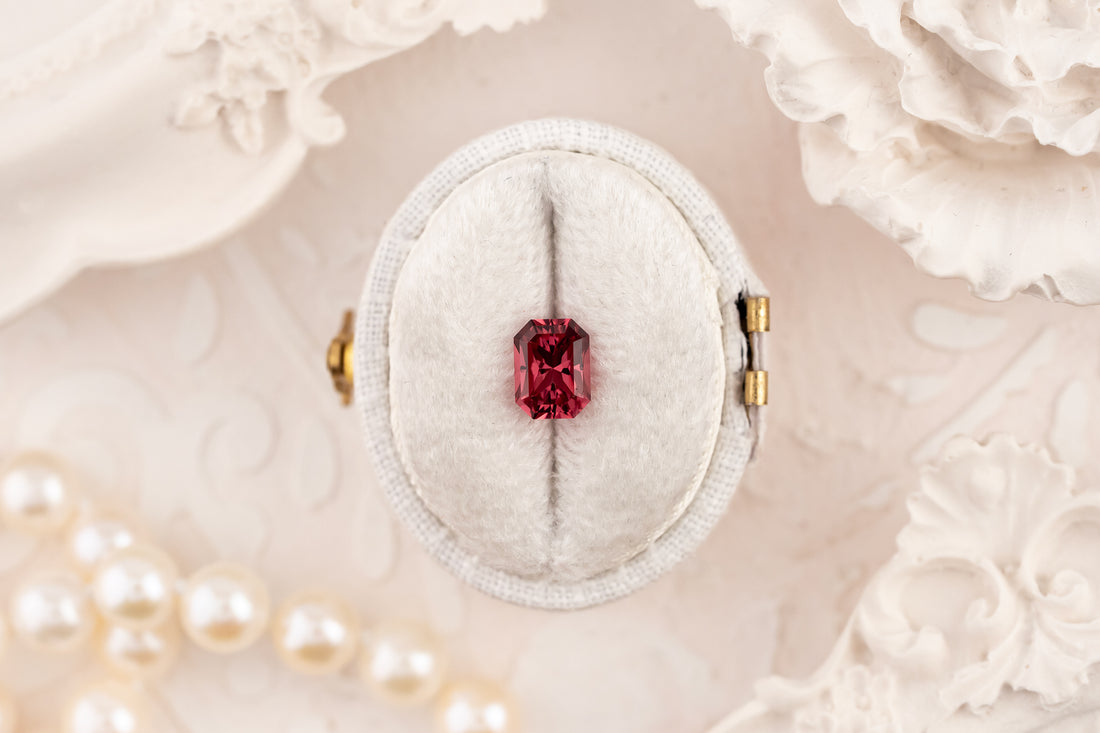 1.17 CT Radiant Cut Pink/Red Spinel - Lavender Creek Gems 