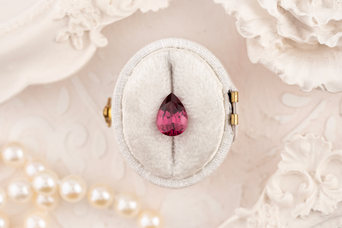 2.02 CT Pear Cut Pink/Red Spinel - Lavender Creek Gems 