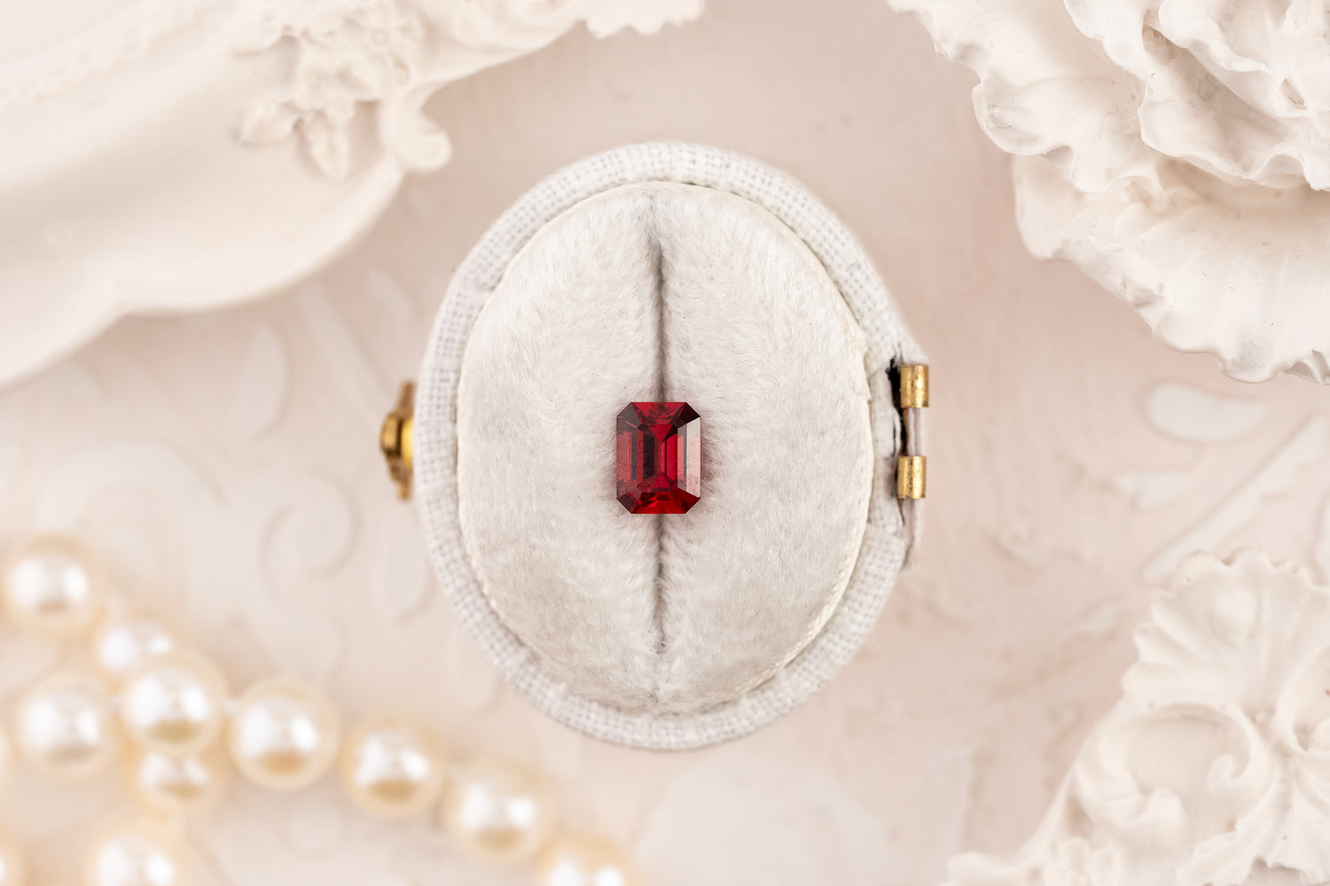 0.8 CT Emerald Cut Red Spinel - Lavender Creek Gems 