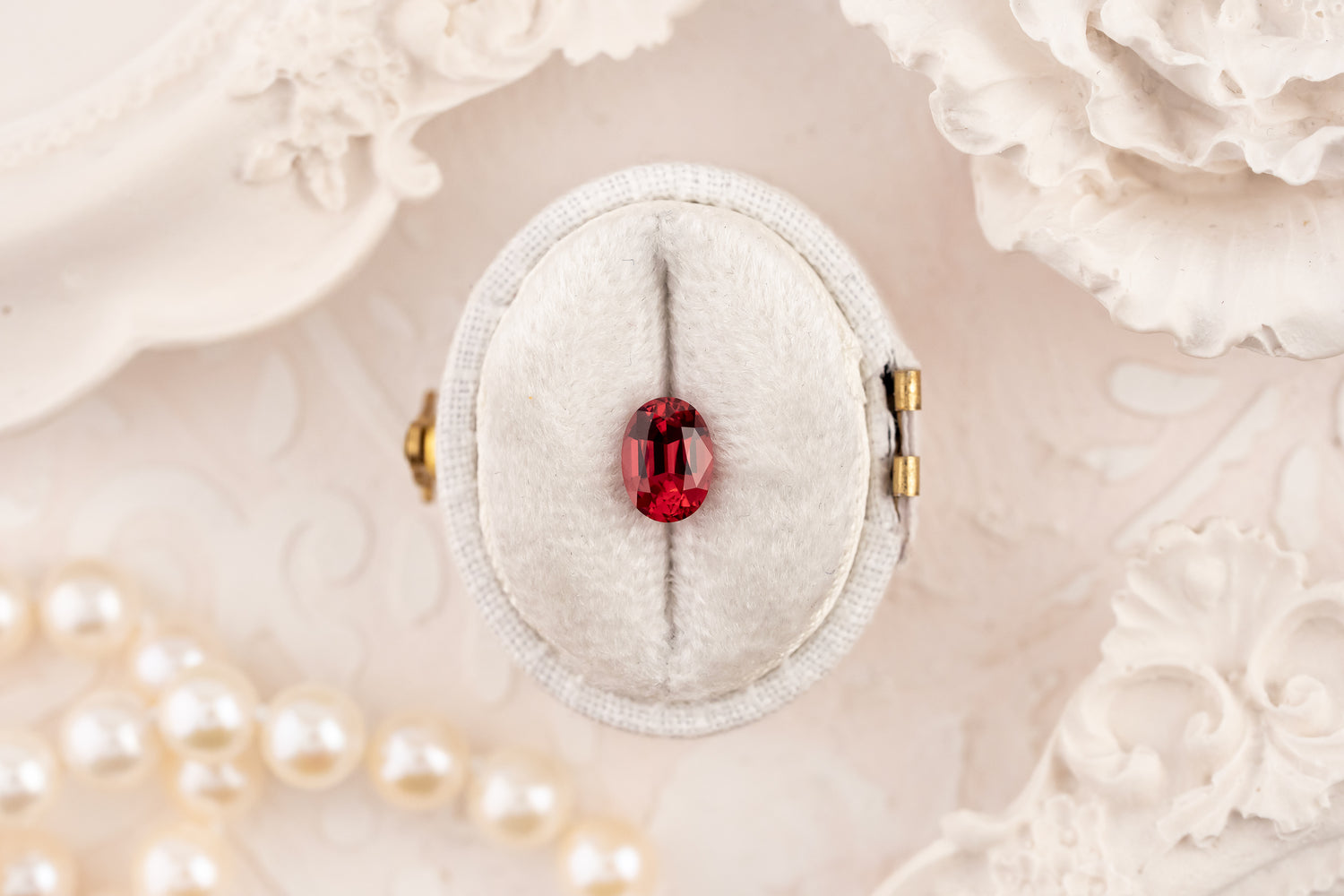 1.13 CT Oval Cut Red Spinel - Lavender Creek Gems 