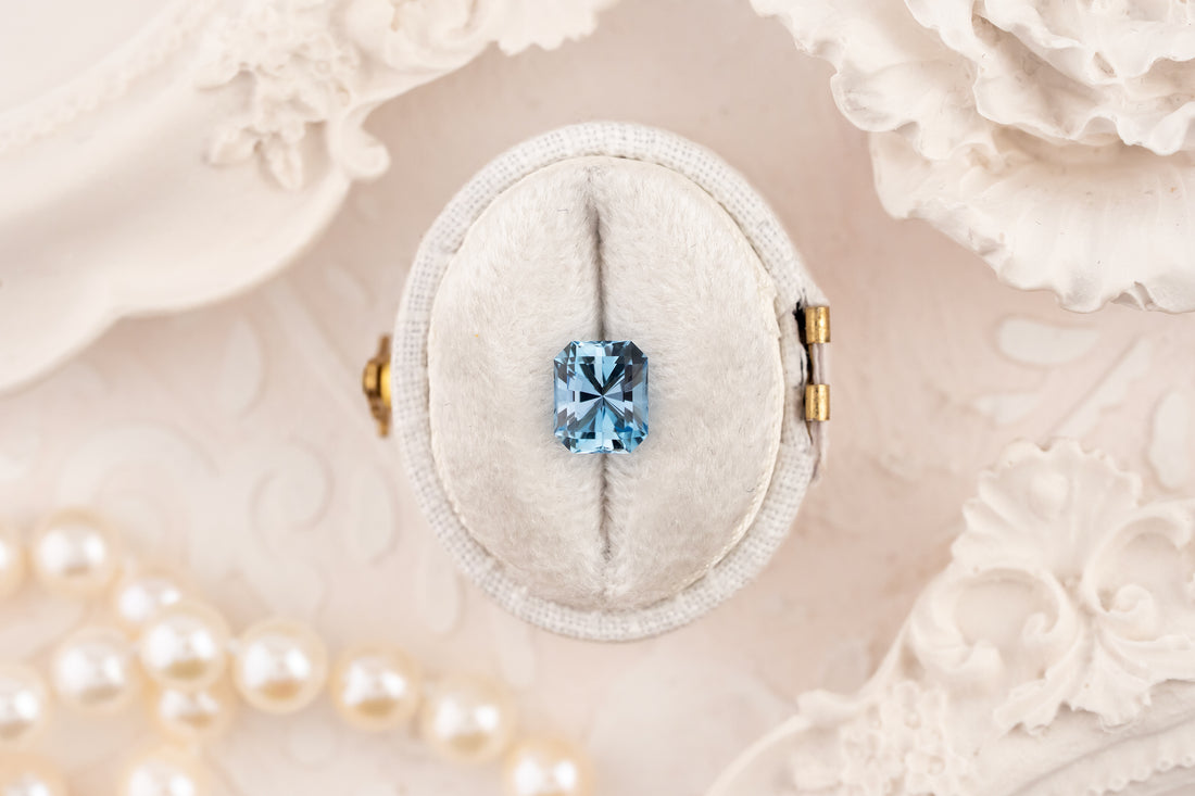 1.12 CT Radiant Cut Aquamarine - Lavender Creek Gems 