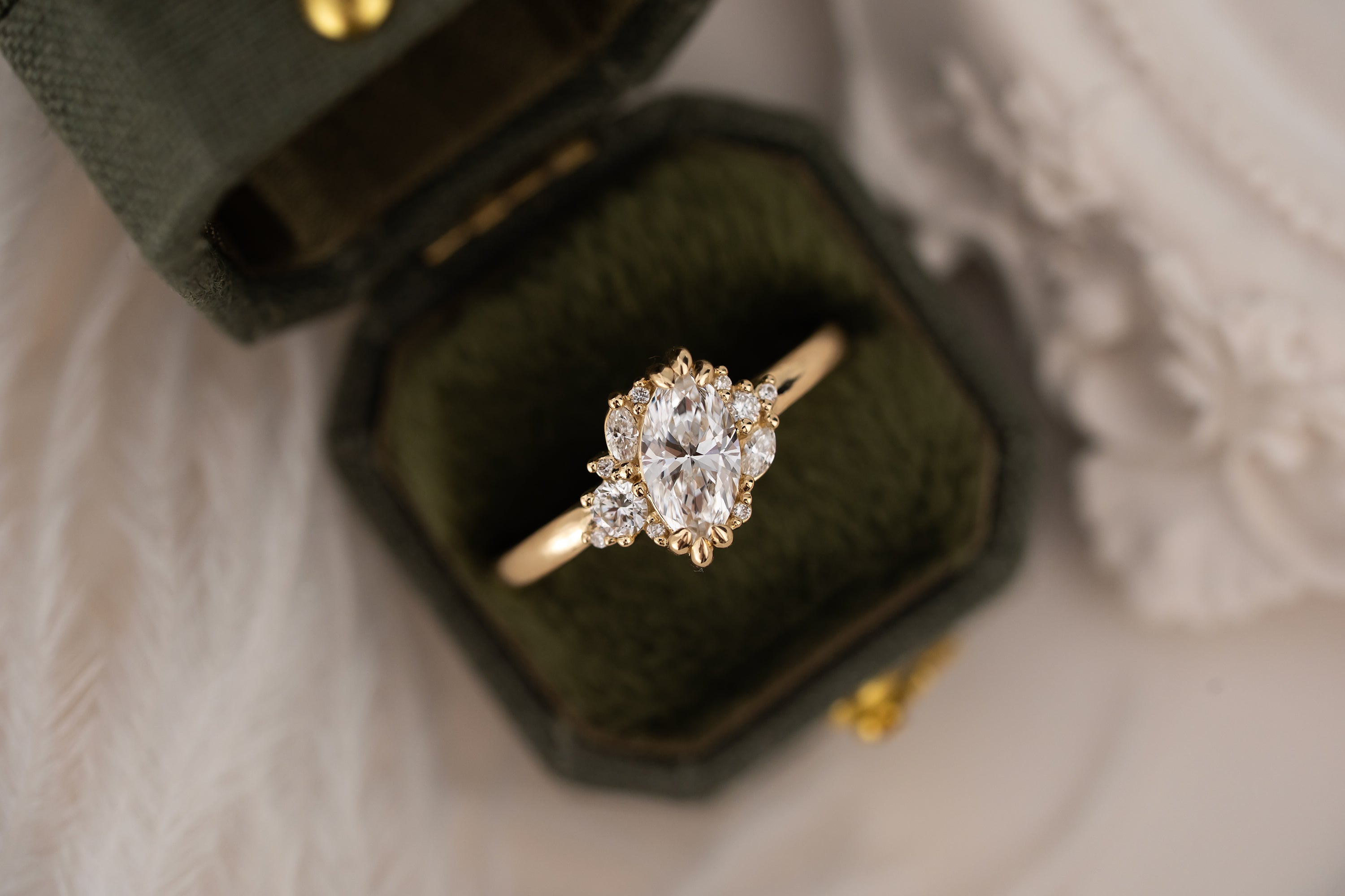 The Cosma Ring | 0.7 CT Marquise Diamond
