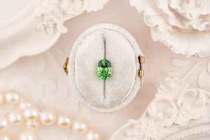 1.26 CT Oval Cut Tsavorite Garnet - Lavender Creek Gems 