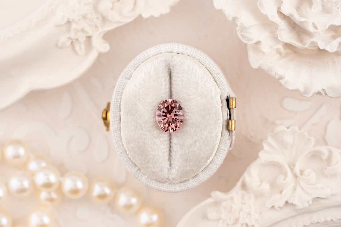 1.3 CT Oval Cut Pink Malaya Garnet - Lavender Creek Gems 