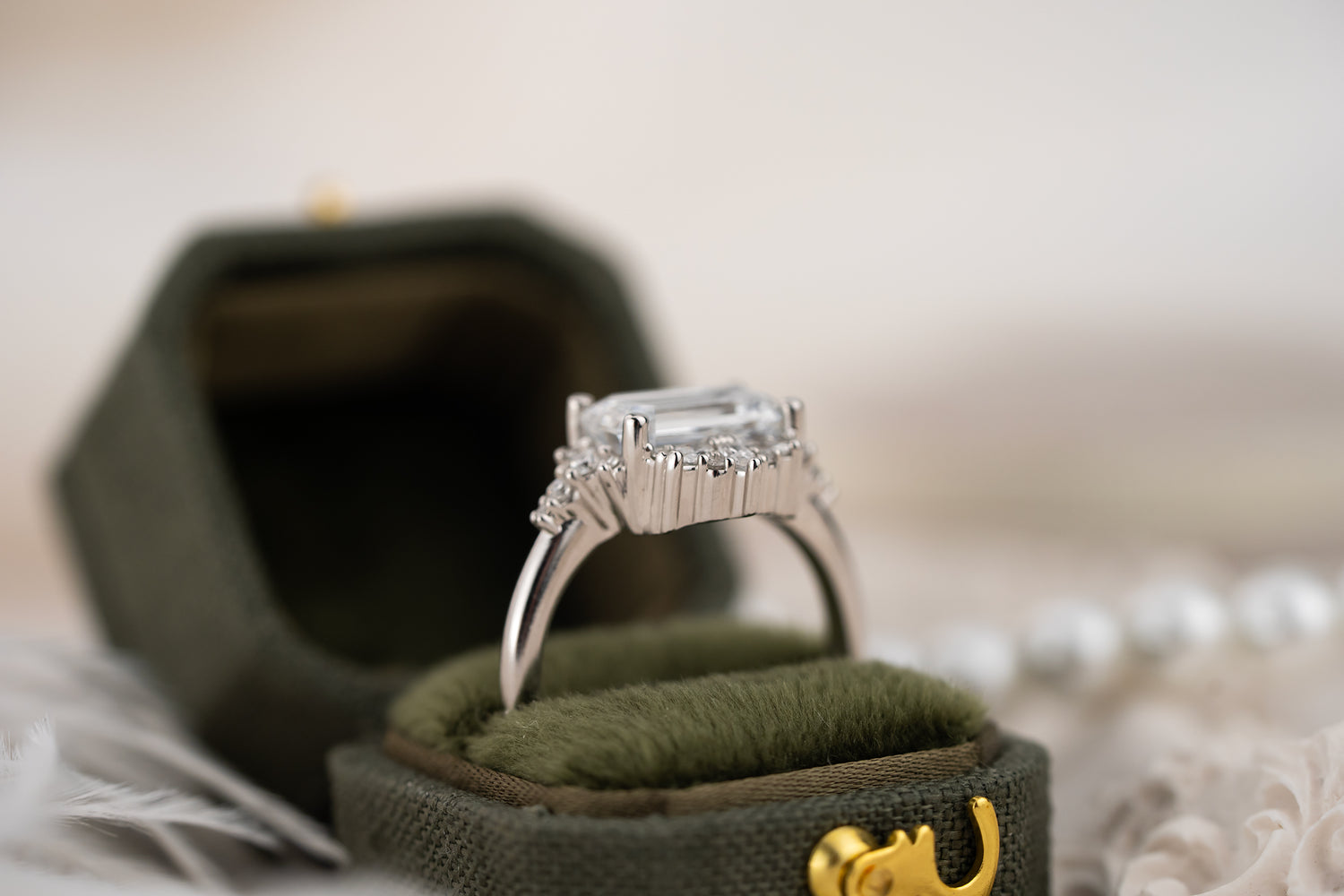 The Comtesse Ring | 2.68 CT Emerald Cut Diamond