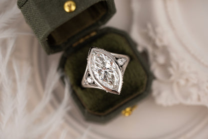 The Sitara Ring | 4.28 CT Marquise Diamond