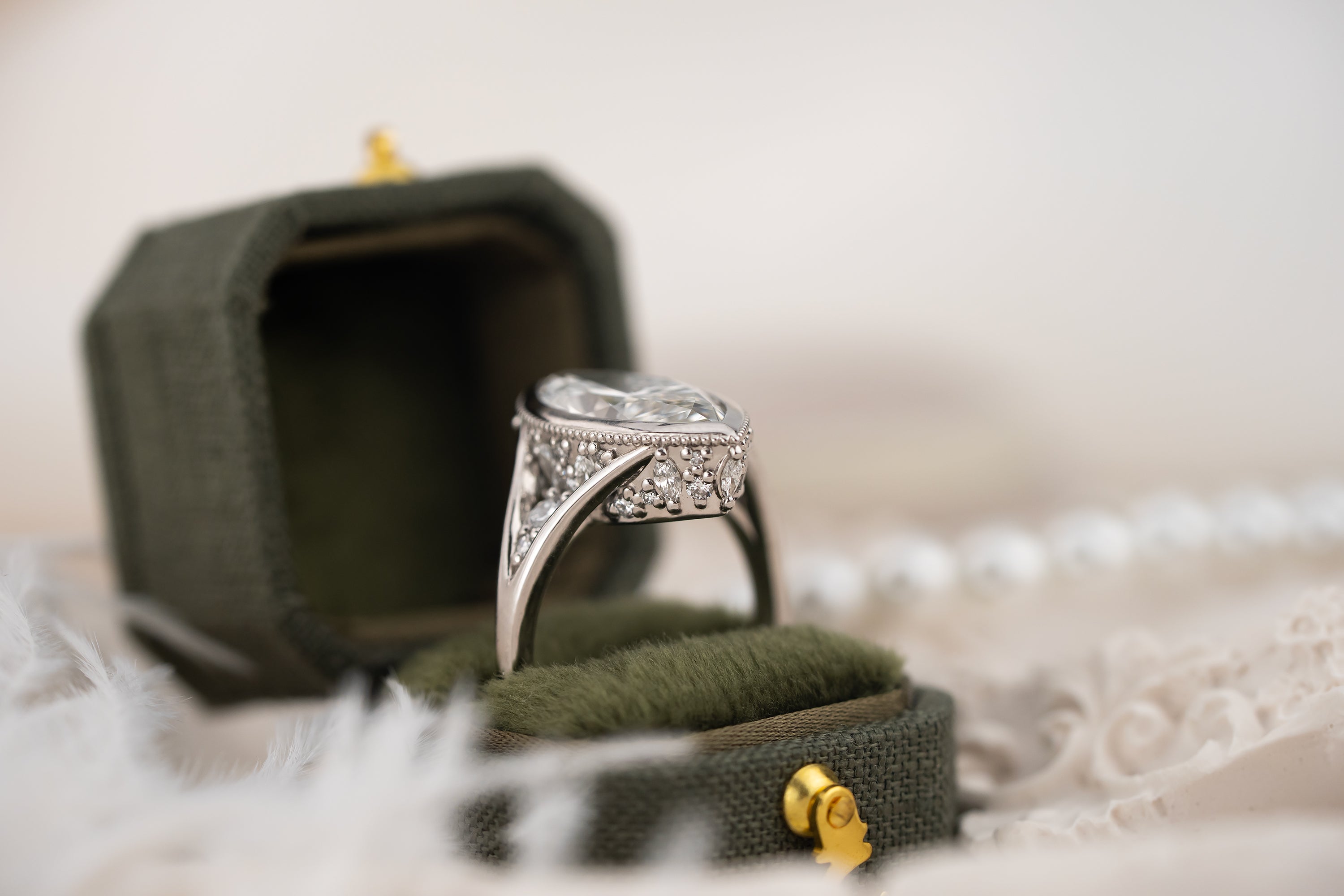 The Sitara Ring | 4.28 CT Marquise Diamond