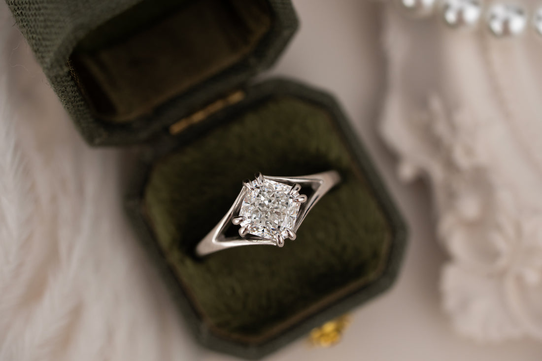 The Willow Ring | 2.06 CT Square Radiant Diamond