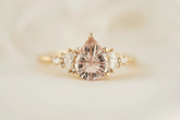 The Maeve Ring | 1.4 CT Pear Starbrite™ Pink Sapphire - Lavender Creek Gems 