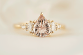 The Maeve Ring | 1.4 CT Pear Starbrite™ Pink Sapphire - Lavender Creek Gems 