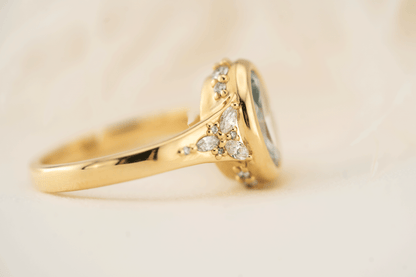 The Daylight Ring | 1.93 CT Oval Blue Diamond