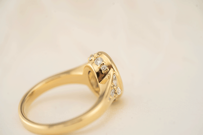 The Daylight Ring | 1.93 CT Oval Blue Diamond