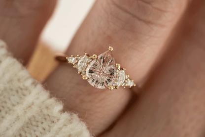 The Maeve Ring | 1.4 CT Pear Starbrite™ Pink Sapphire