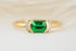 The Half Halo Ring | 0.84 CT Oval Tsavorite Garnet - Lavender Creek Gems 