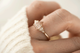 The Maeve Ring | 1.4 CT Pear Starbrite™ Pink Sapphire - Lavender Creek Gems 