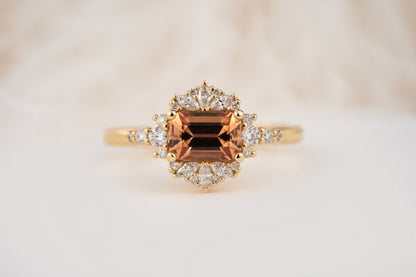 The Comtesse Ring | 1.01 CT Emerald Cut Imperial Topaz - Lavender Creek Gems 