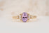The Maeve Ring | 1.24 Oval Lavender Sapphire Maeve | Accented Shank - Lavender Creek Gems 