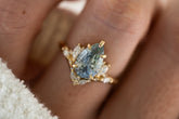 The Aurora Ring | 3.11 CT Pear Light Blue Sapphire - Lavender Creek Gems 
