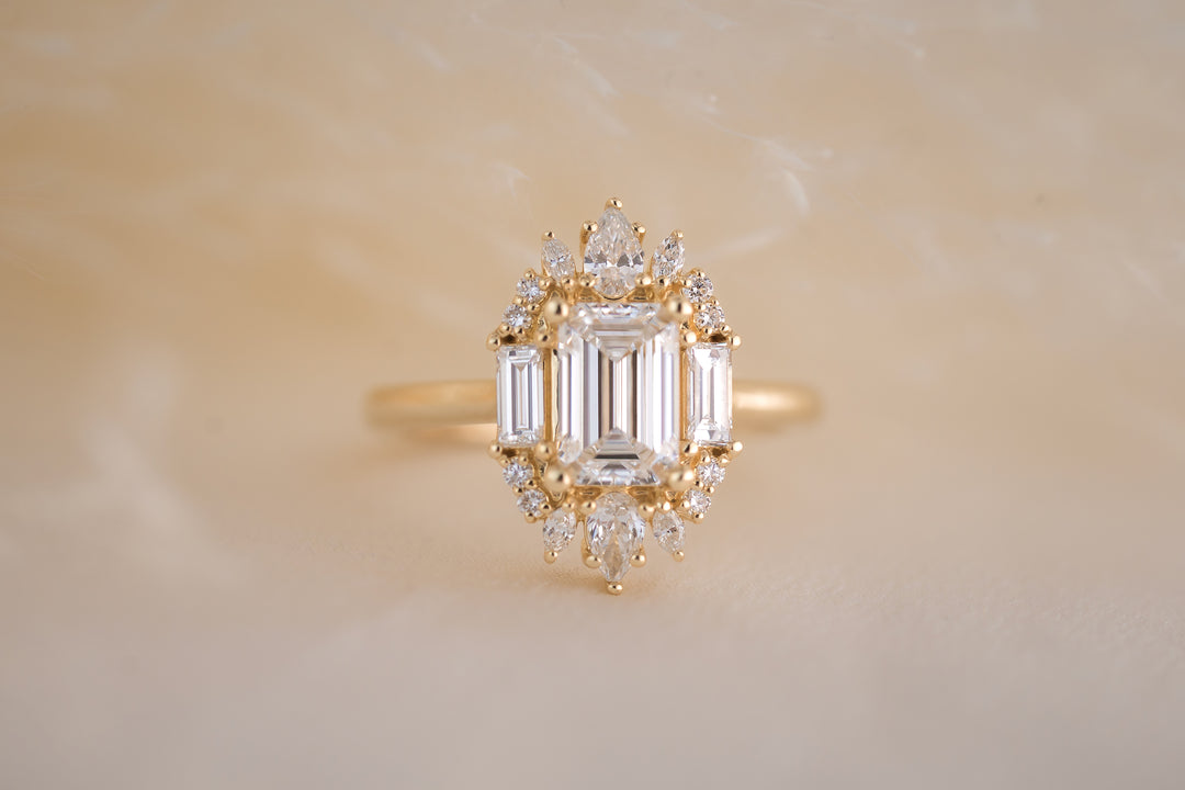 The Georgia 1.42 CT Emerald Cut Diamond Ring
