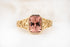 The Endearment Ring | 2.7 Radiant Peach Tourmaline - Lavender Creek Gems 