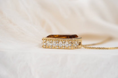 The Sitara Necklace | 8.72 CT Kite Starbrite™ Golden Beryl