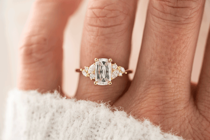 The Laurel Ring | 1.6 CT Crisscut Cushion Diamond
