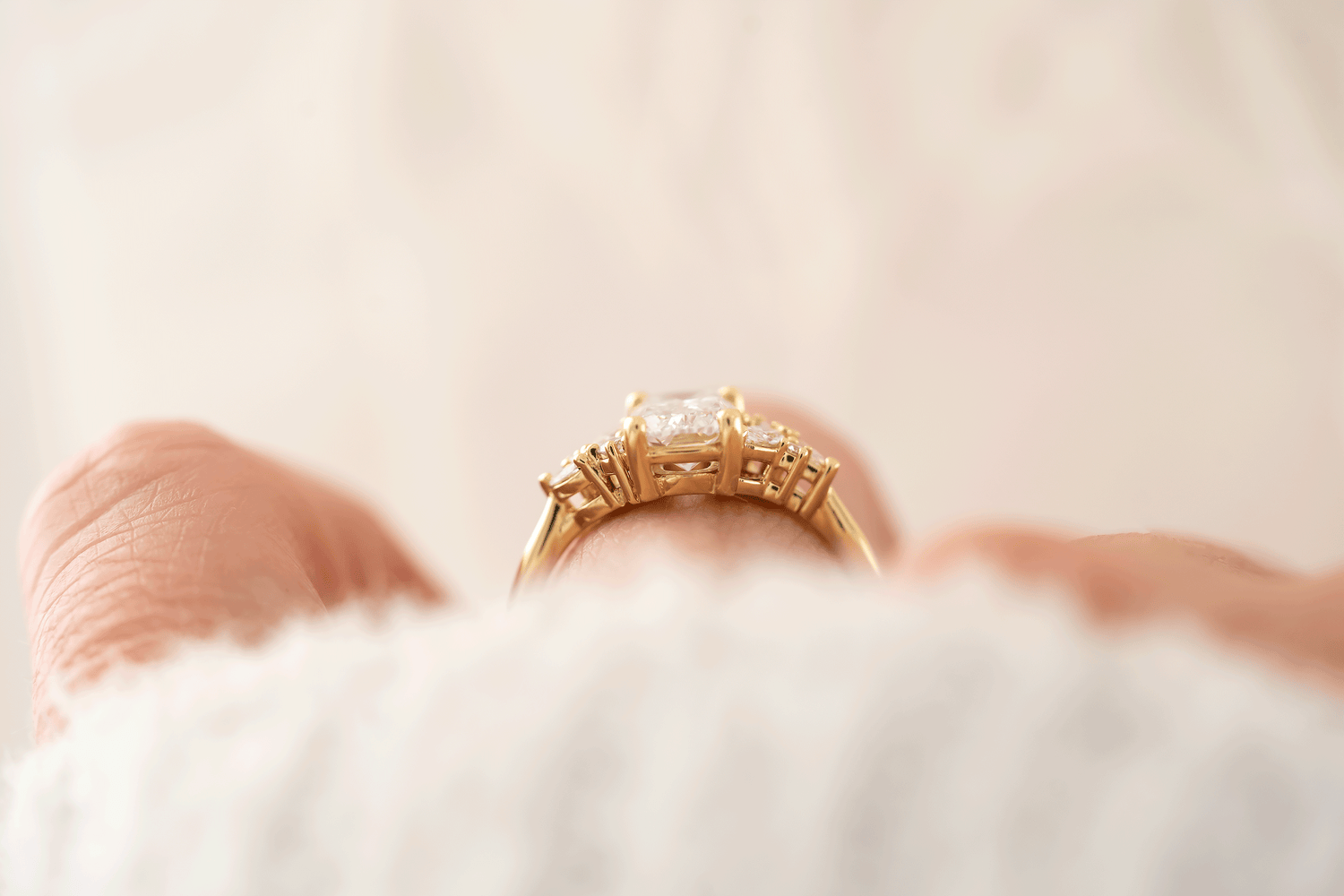 The Laurel Ring | 1.6 CT Crisscut Cushion Diamond