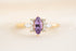 The Flutter Ring - 0.72 CT Marquise Purple Sapphire - Lavender Creek Gems 