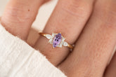 The Flutter Ring - 0.72 CT Marquise Purple Sapphire - Lavender Creek Gems 