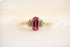 The Maeve Ring | 1.41 CT Pink Spinel + Green Sapphire - Lavender Creek Gems 