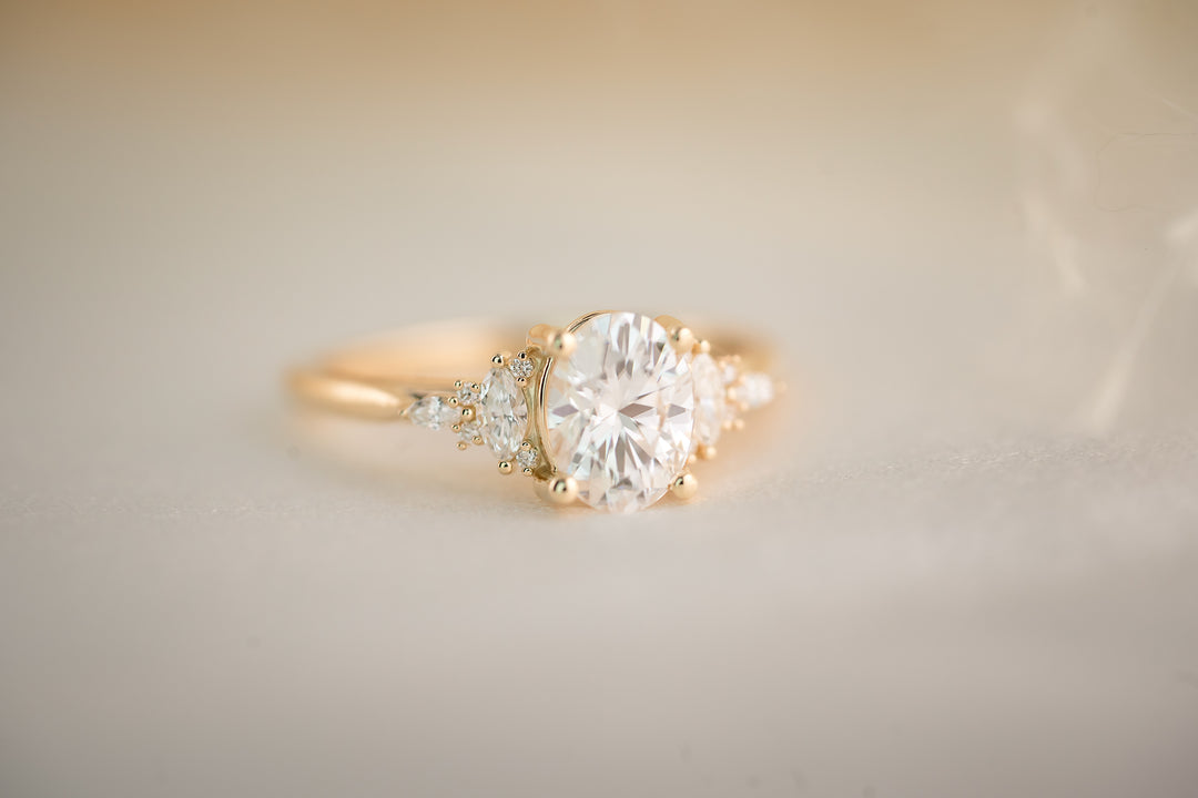 The Maeve 1.5 CT Oval Cut Moissanite Ring